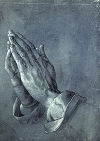 Praying Hands Poster Print by Albrecht Durer showcasing detailed craftsmanship.