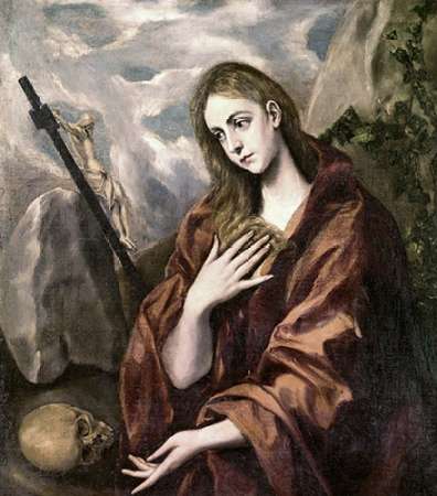 Saint Mary Magdalene Poster Print by El Greco, art print on premium paper.