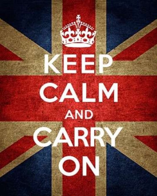 Keep Calm and Carry On Union Jack Poster Print