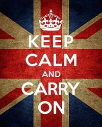 Keep Calm and Carry On Union Jack Poster Print