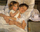 Breakfast In Bed 1897 Art Print by Mary Cassatt, featuring a mother and child.