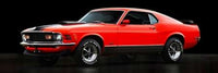 Ford Mustang Mach 1 Poster Print showcasing the iconic muscle car.
