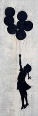 West Bank Wall graffiti poster print attributed to Banksy, 8x24 inches.