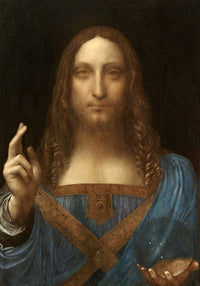 Da Vinci Salvator Mundi Poster Print showcasing classical artwork
