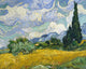 Wheat Field With Cypresses Poster Print by Vincent Van Gogh