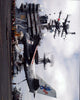 Navy 1 landing on USS Abraham Lincoln photo print