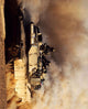 Army Tank in Sand Cloud Photo Print showcasing military strength and resilience.