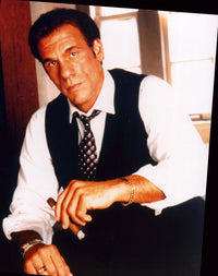 Robert Davi Smoking Cigar in Vest Photo Print