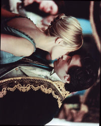 Hugh Jackman kissing Meg Ryan photo print, capturing a romantic movie moment.