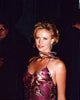 Charlize Theron side view in pink floral dress photo print