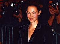 Ashley Judd smiling in a velvet blazer photo print.