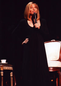 Barbra Streisand On Stage with Microphone Photo Print