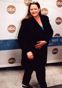 Camryn Manheim Walking in Black Suit Photo Print