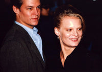 Martha Plimpton Looking to Side with Husband Photo Print