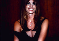 Cindy Crawford Black Top Off Shoulders Photo Print