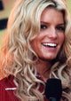 Jessica Simpson Speaking Into Microphone Photo Print