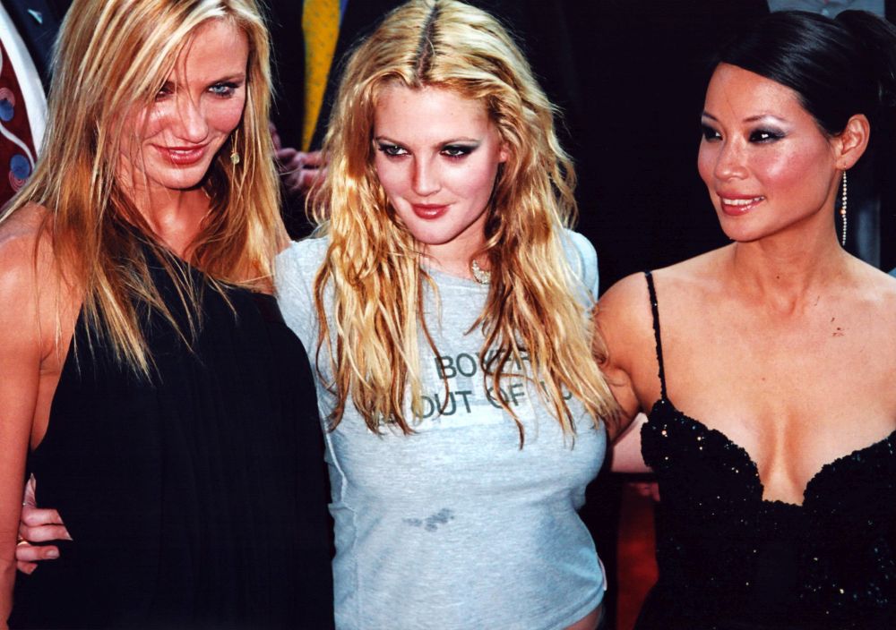 Cameron Diaz, Drew Barrymore & Lucy Liu Photo Print featuring iconic trio from Charlie's Angels.