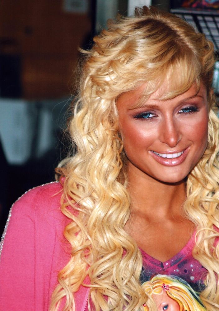 Paris Hilton in Pink Sweater Photo Print