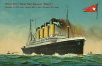 Royal Mail Steamer Titanic Poster Print showcasing the historic ship in a vintage design.