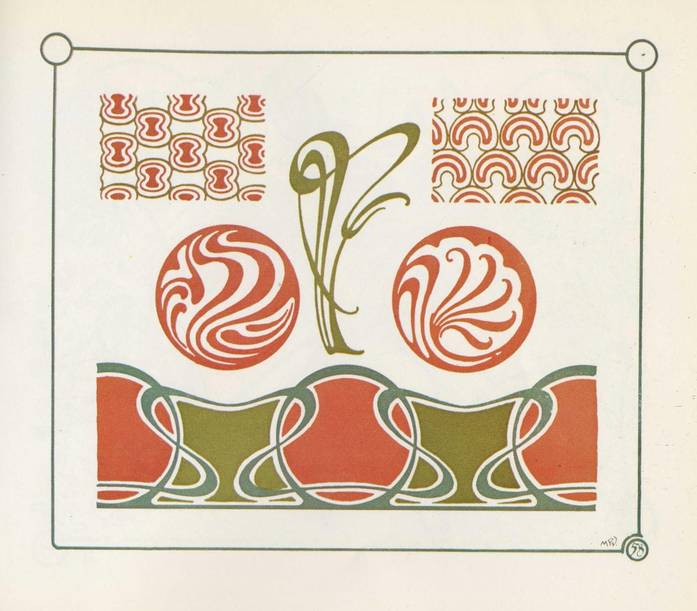 Mucha, Auriol & Verneuil Combinaisons Ornementales c.1901 Poster Print
