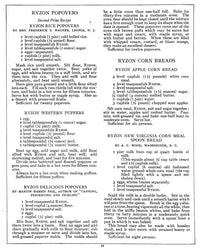 Ryzon Baking Book 1917 Rice Popovers Recipe Poster Print