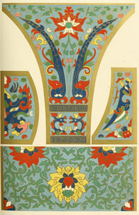 Examples of Chinese Ornament Poster Print showcasing intricate designs.