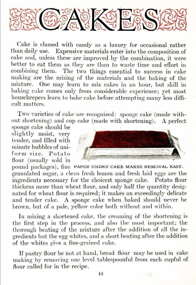 The Whys of Cooking 1919 Tray Bake Poster Print showcasing vintage culinary art.