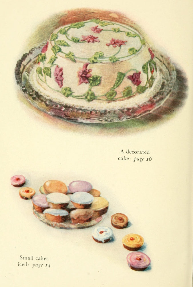 Dainty & Artistic Desserts 1915 Decorated Cake Poster Print