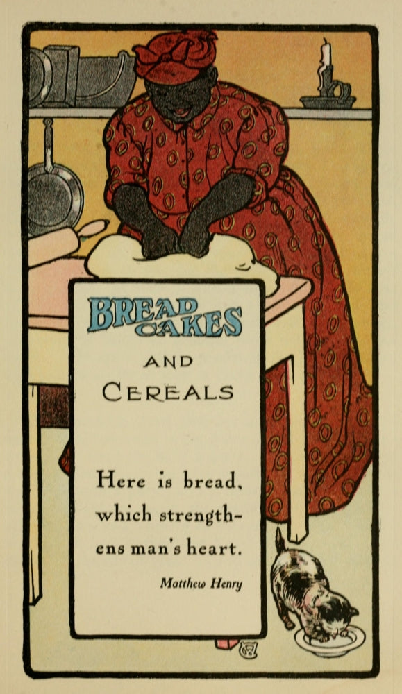 The Bride's Cookbook 1908 Bread, Cakes & Cereals Poster Print