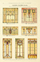 International Art Glass 1914 Poster Print showcasing intricate glass art design.