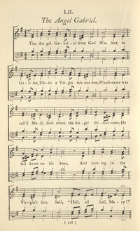 Angel Gabriel Unknown Christmas Carols Poster Print from 1880
