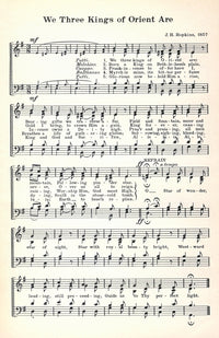 We Three Kings of Orient Are Christmas Carols Poster Print