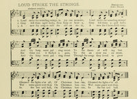 Loud Strike the Strings Christmas in Song 1891 Poster Print