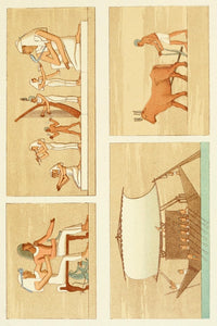 Ancient Egypt Mural Decorations from the Grottos Poster Print
