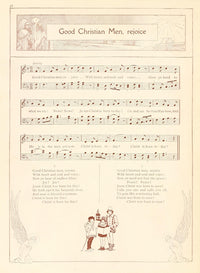 Good Christian Men Rejoice Christmas Carols Poster Print (1922)