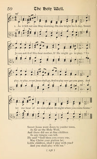 Holy Well 1 Christmas Carols New & Old 1850 Poster Print