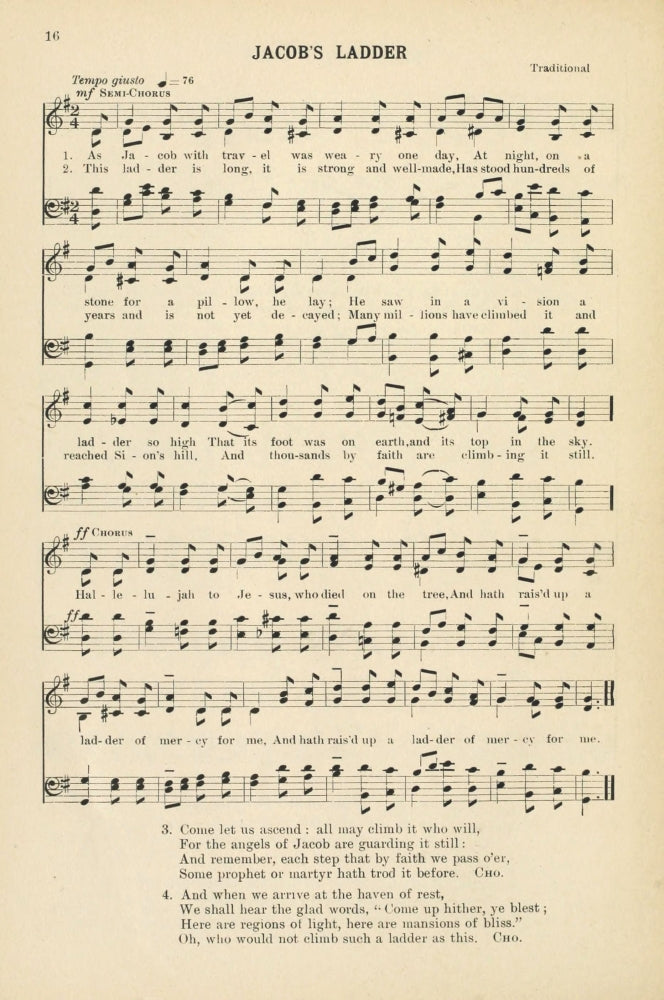 Jacob's Ladder Traditional Christmas Carols & Hymns Poster Print