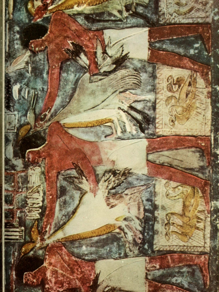 Ancient Egyptian Wall Paintings Poster Print - Necropolis of Memphis 1956
