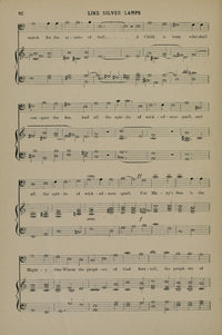 Like Silver Lamps Christmas Carols & Hymns Poster Print from 1910
