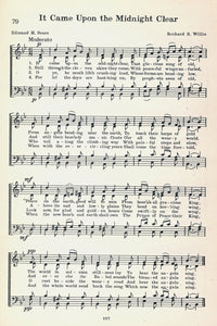 It Came Upon the Midnight Clear Christmas Carols Poster Print
