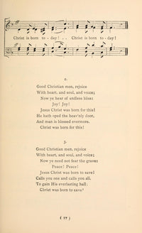 Good Christian Men Rejoice Christmas Carols Poster Print