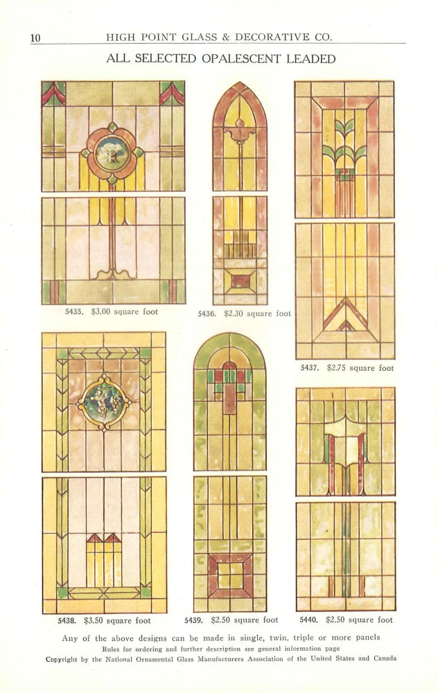 International Art Glass 1924 Poster Print showcasing vibrant colors and intricate glass designs.