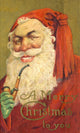 Christmas Card Santa with Pipe c.1913 Poster Print