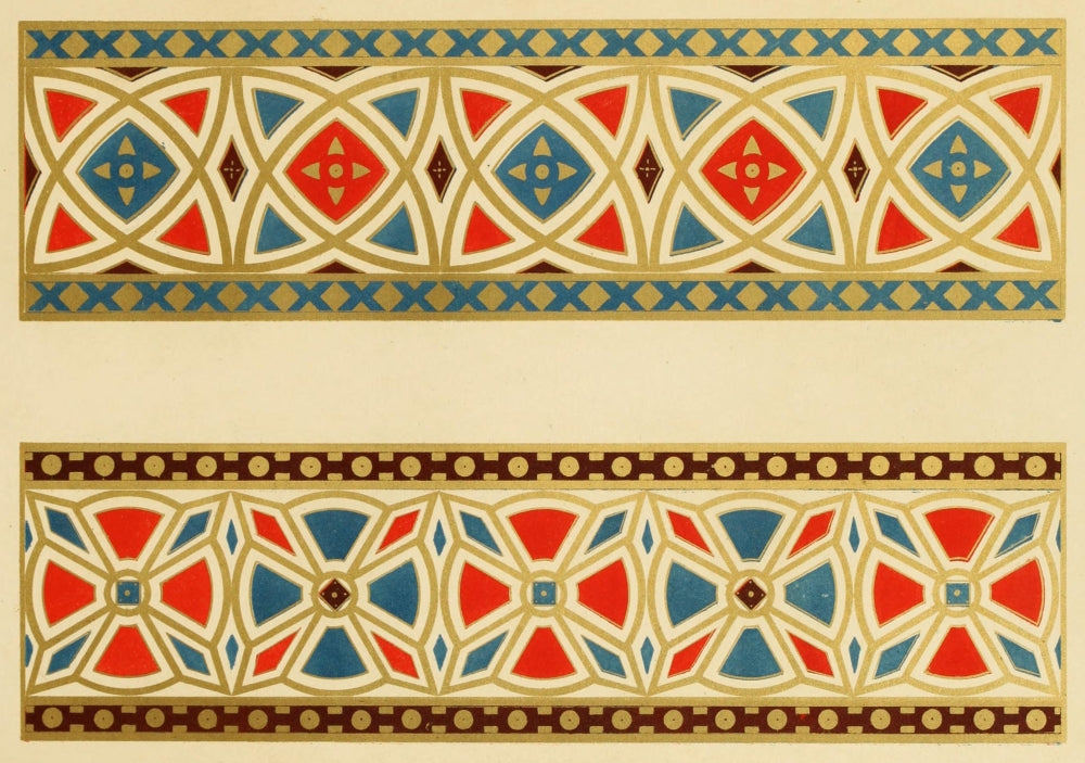 Ornamental Designs vintage poster print by Fr. Moises