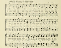 Wake, Wake, Children Christmas in Song 1891 Poster Print