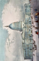 Currier & Ives United States Capitol Print (c.1860) - Vintage Poster