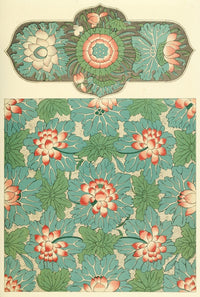 Examples of Chinese Ornament Poster Print showcasing intricate patterns and vibrant colors.