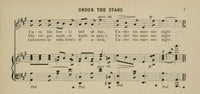 Under the Stars 2 Brown Christmas Carols & Hymns 1910 Poster Print