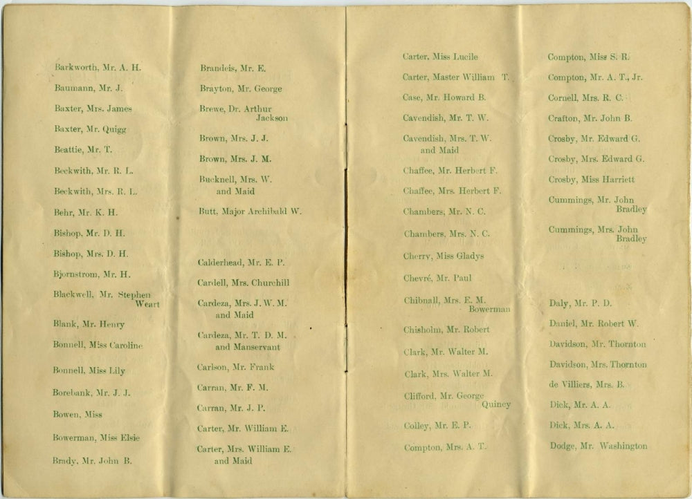 White Star Line Passenger List Booklet Poster Print showcasing vintage maritime history.
