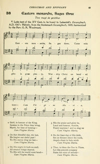 Eastern Monarchs, Sages Three - The Cowley Carol Book 1922 Poster Print